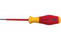 Отвертка диэлектрическая Felo SL2,5х75мм, 91302590