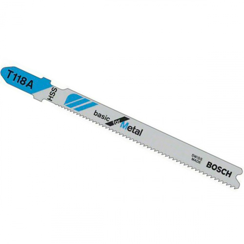 Пилка лобзиковая Bosch T118A HSS (сталь 1-3мм), 2608631964
