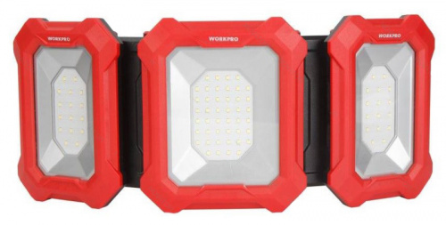 Прожектор светодиодный трехсекционный WORKPRO 1000-2500 LM, WP352005
