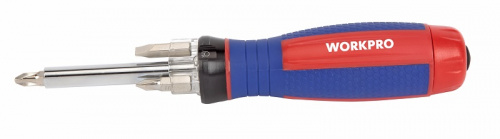 Отвертка 4 в 1 с подсветкой WorkPro, WP221047